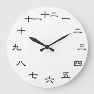  wandklok van Japan/Kanji Grote Klok