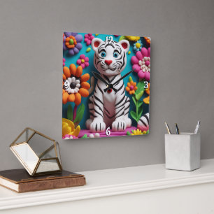 Wandklok Vierkante Klok
