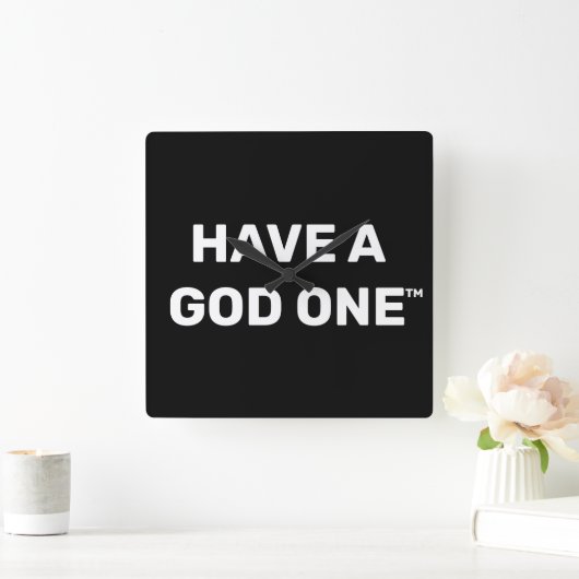 Wandklok Vierkante Klok (Huis)