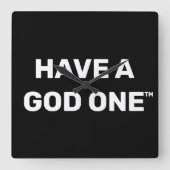 Wandklok Vierkante Klok (Voorkant)