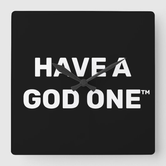 Wandklok Vierkante Klok (Voorkant)