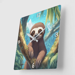 Wandklok Vierkante Klok