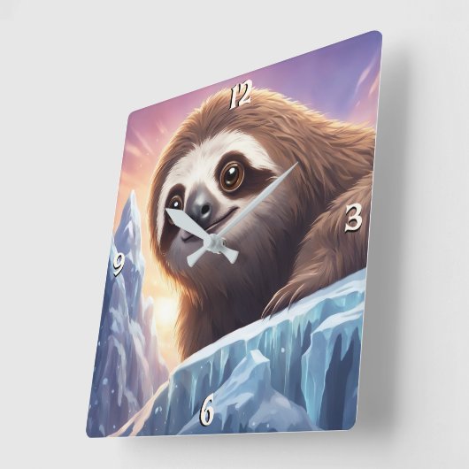 Wandklok Vierkante Klok (Hoek)