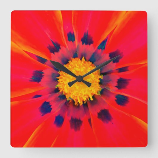 Wandklok Vierkante Klok (Voorkant)