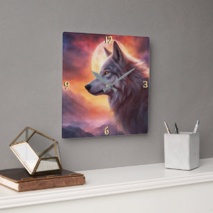 Wandklok Vierkante Klok