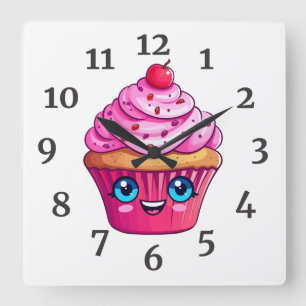 Wandklok Vierkante Klok