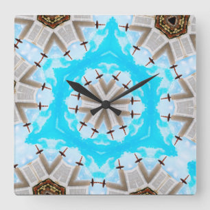 Wandklok Vierkante Klok