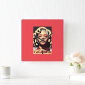 Wandklok Vierkante Klok (Huis)