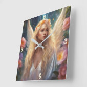 Wandklok Vierkante Klok (Hoek)