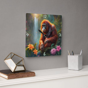 Wandklok Vierkante Klok