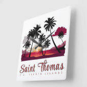 Wandklok Vierkante Klok (Hoek)