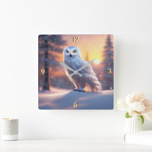 Wandklok Vierkante Klok