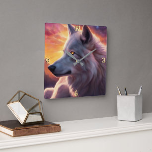 Wandklok Vierkante Klok