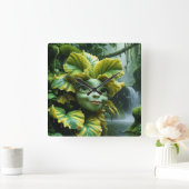 Wandklok Vierkante Klok (Huis)