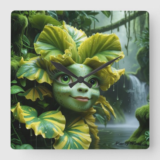 Wandklok Vierkante Klok (Voorkant)