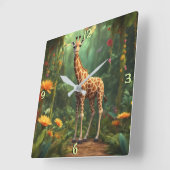 Wandklok Vierkante Klok (Hoek)