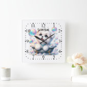 Wandklok Vierkante Klok (Huis)