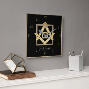 Wandklok Vierkante Klok