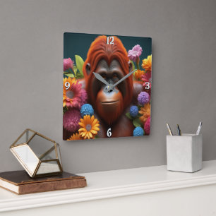 Wandklok Vierkante Klok