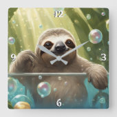 Wandklok Vierkante Klok (Voorkant)