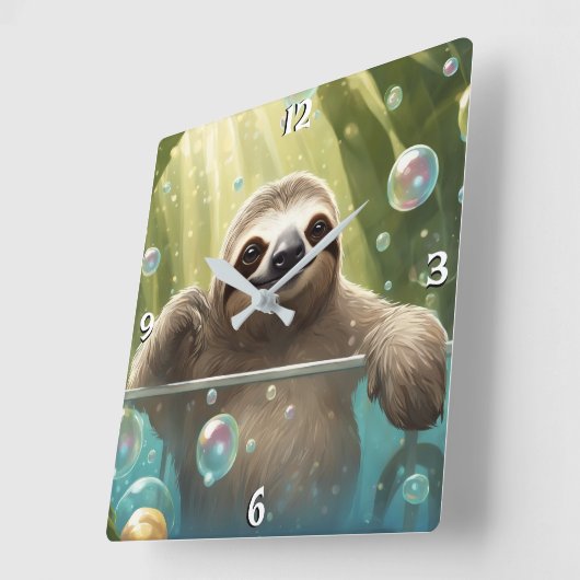 Wandklok Vierkante Klok (Hoek)