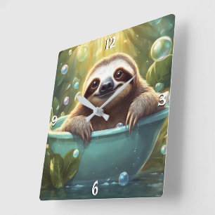 Wandklok Vierkante Klok