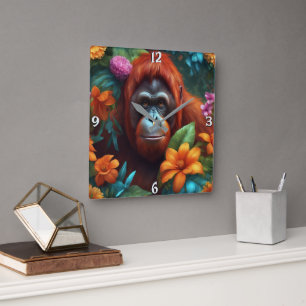 Wandklok Vierkante Klok