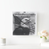 Wandklok Vierkante Klok (Huis)