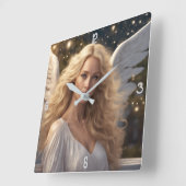 Wandklok Vierkante Klok (Hoek)