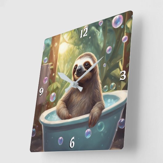 Wandklok Vierkante Klok (Hoek)