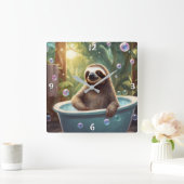 Wandklok Vierkante Klok (Huis)