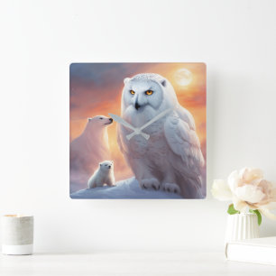 Wandklok Vierkante Klok