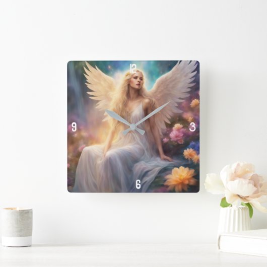 Wandklok Vierkante Klok (Huis)