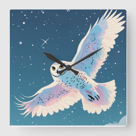 WANDKLOK VIERKANTE KLOK (Voorkant)