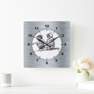 Wandklok Vierkante Klok