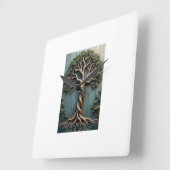 Wandklok Vierkante Klok (Hoek)