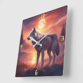 Wandklok Vierkante Klok (Hoek)