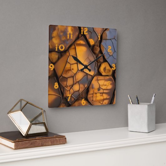 Wandklok Vierkante Klok (Kantoor)