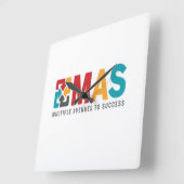 Wandklok Vierkante Klok (Hoek)