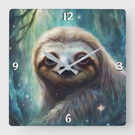 Wandklok Vierkante Klok (Voorkant)