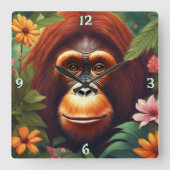 Wandklok Vierkante Klok (Voorkant)