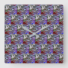 Wandklok Vierkante Klok