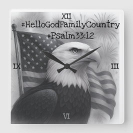 Wandklok Vierkante Klok