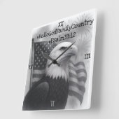 Wandklok Vierkante Klok (Hoek)