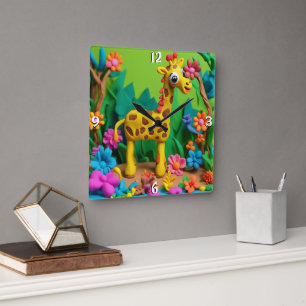 Wandklok Vierkante Klok