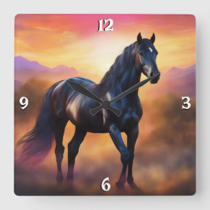 Wandklok Vierkante Klok