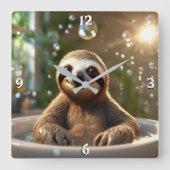 Wandklok Vierkante Klok (Voorkant)