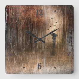 Wandklok Vierkante Klok