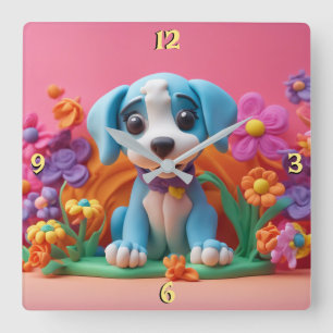 Wandklok Vierkante Klok