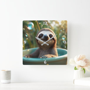 Wandklok Vierkante Klok